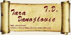 Tara Danojlović vizit kartica